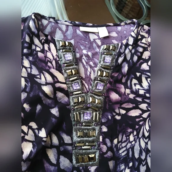 Chico`s Ladies Tunic Top - Picture 8 of 9